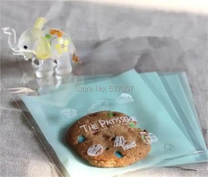 Us 7 37 12 Off Whole 100pcs 10x10cm Korean New Type Opp Clear Cookie Bags Self Adhesive Macaron Bag Packaging For Biscuit In Gift