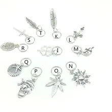 Серебряные аксессуары для волос, бусы, 5 шт. в наборе, серебряная оплетка для волос, дредлок, бусина, лист 14 мм, отверстие, манжеты для волос, подвеска в виде трубочки