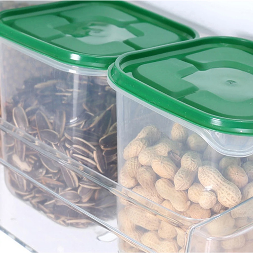 17x пластик органайзер для кладовки бункеры Кухня пластик емкость для хранения пищи Sealpot Box Прочный Кухня хранения организации