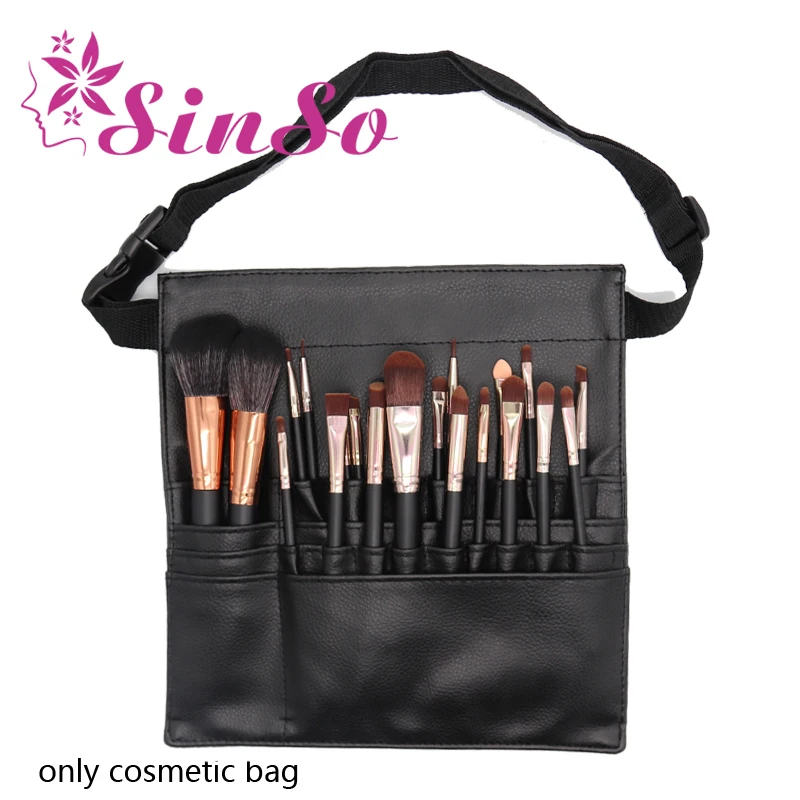 

SinSo Cosmetic Makeup Bag Apron Belt Professional Storage Brush Organizer Pouch Necessary for Women Make up Brushes Tool Bag