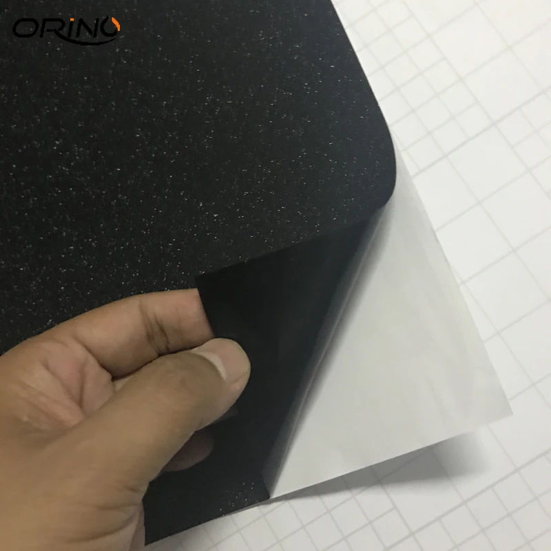 Black Glitter Vinyl Film Wrap-4