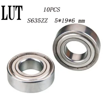 

10pcs S635ZZ S635 635 stainless steel deep groove ball bearing S635ZZ 5x19x6mm miniature bearing