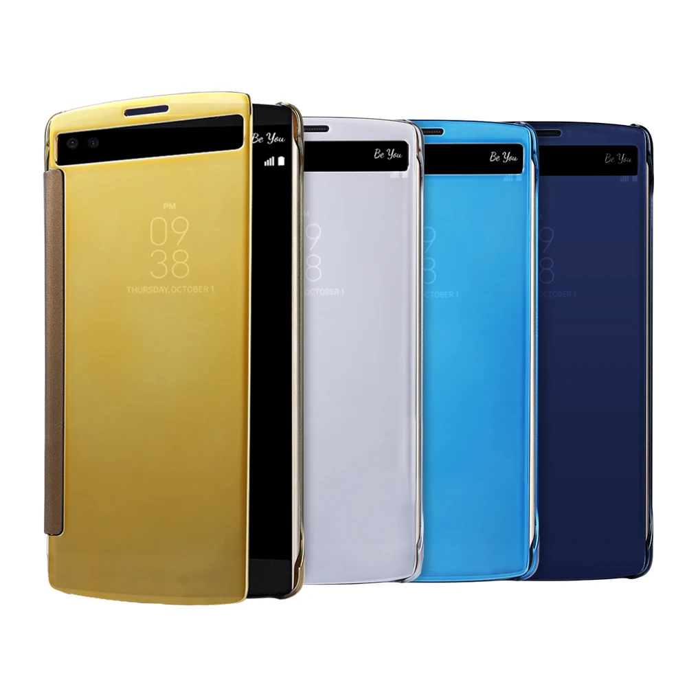 Флип Чехлы kisscase для iPhone X 8 7 6 6S Plus 5 5S SE зеркальный чехол LG G5 G4 чехлы Samsung Galaxy S8 S7 S6 с