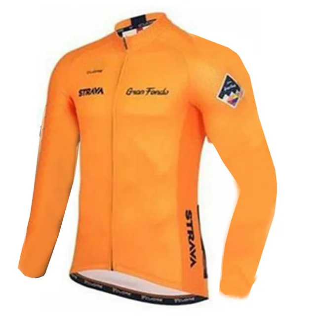 Strava человек с длинным рукавом Велоспорт Джерси велосипед быстросохнущая велосипедная форма Pro Team велосипедная Одежда Майо Ropa Ciclismo Uniformes - Цвет: 1