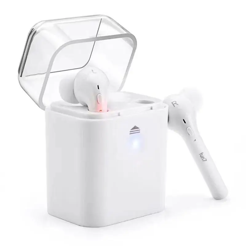 

HobbyLane Wireless Stereo Mini earpiece Earphone with Mic Bluetooth 4.2 Headset with Charging Box for iPhone Samsung Huawei d29