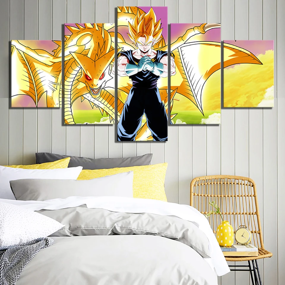 Wall-Art-Canvas-Print-Painting-5-Pieces-Dragon-Ball-Goku-Picture-Animation-Posters-Home-Decor-Living (1)