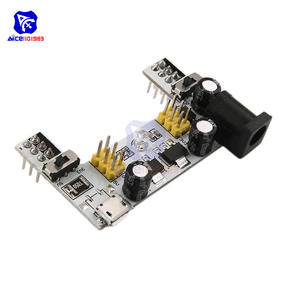 Двухканальная макетная плата diymore MB-102 MB102 3 В 5 модуль питания для Arduino resberry Pi |