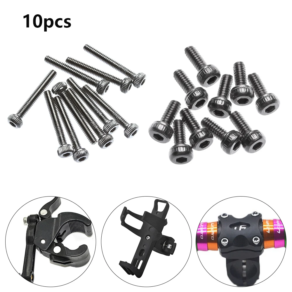 

10PCs M2 2.5 M3 M4 DIN912 304 Stainless Steel Hexagon Socket Head Cap Screws Hex Socket Screw Bikes Fastening Metric Bike Screw