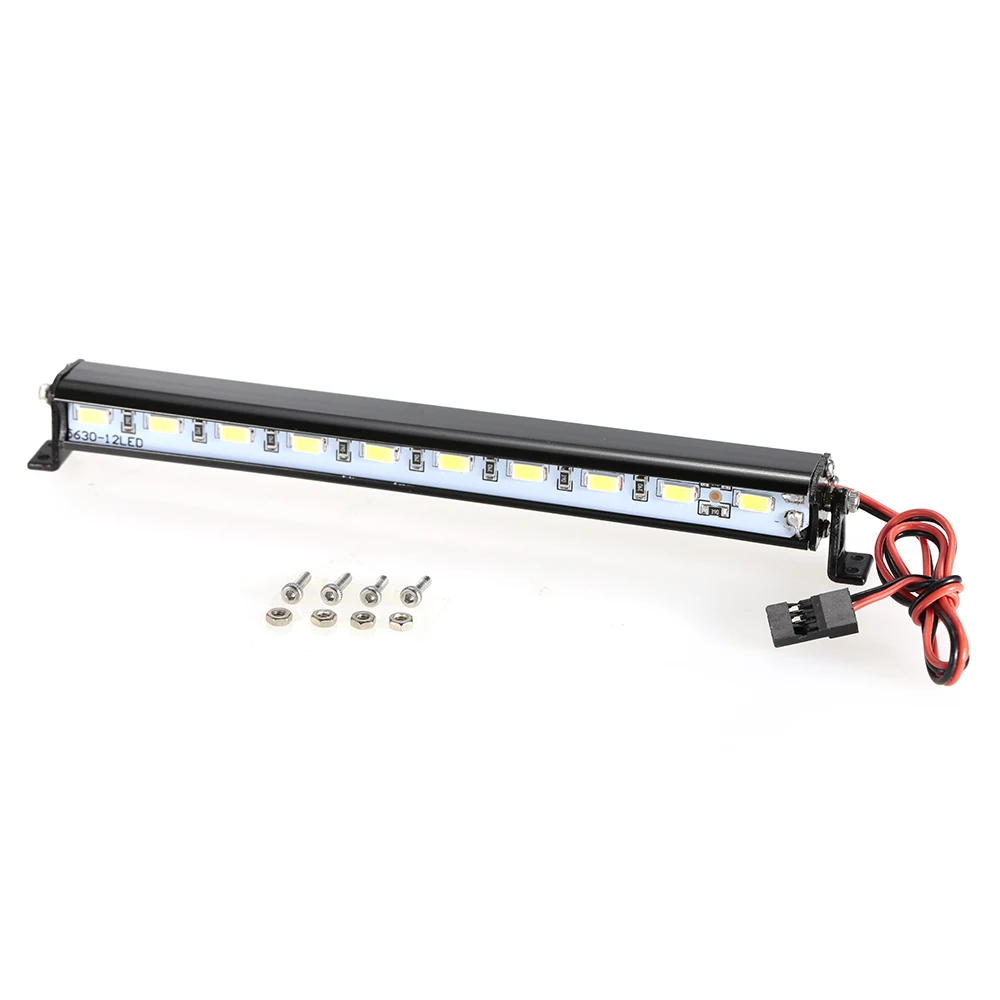 Metal Roof Lamp LED Light Bar for RC Car 110 RC Crawler Traxxas Trx-4 SCX10 90027 SCX10 II 90046 RC4WD D90 Car Truck Part (2) - 