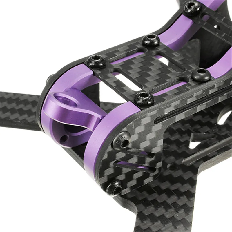 Realacc Purple215 215 мм 4 мм толщина руки углеродное волокно DIY RC гоночный комплект рамы для FPV Racer дроны Квадрокоптер