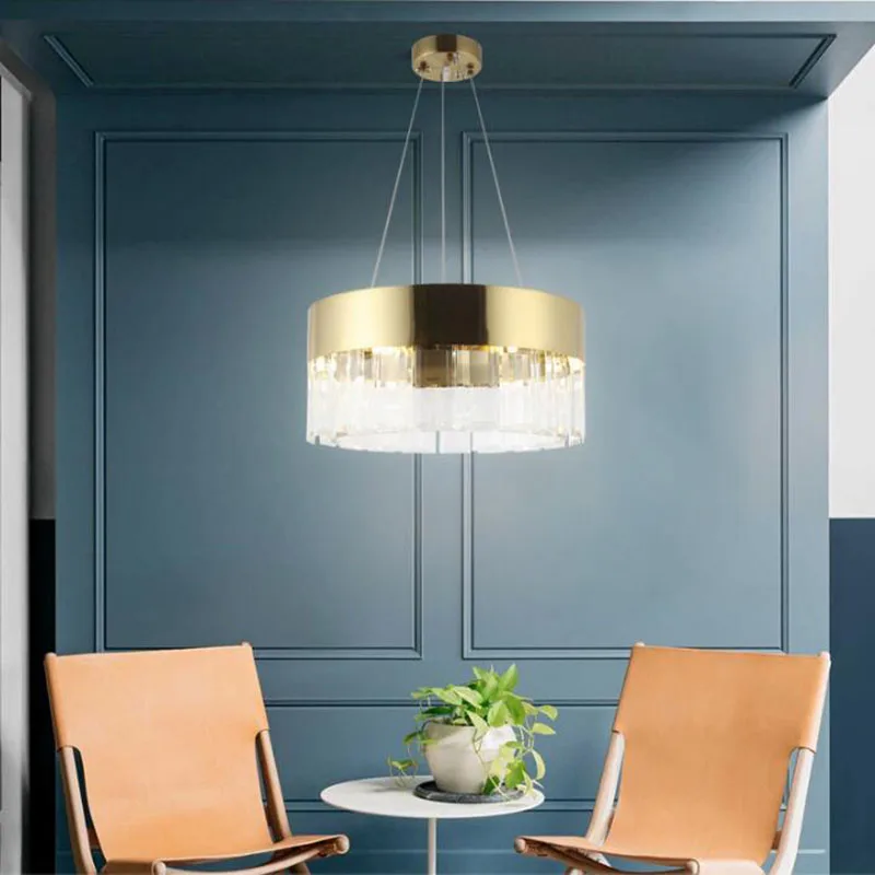 Арт-деко светодиодный Подвеска Lustres лампа для гостиничного зала столовой гостиной подвесной светильник золотой ресторан и паб подвесной светильник