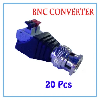 

20pcs/lot Pressing BNC Connector Male Adapter For CCTV IP Camera Power Supply Surveillance Accessories