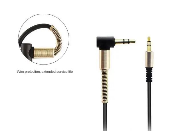 3 5mm Jack Audio Cable 3 5 Male to Male Cable Audio 90 Degree Right Angle AUX Cable for Car Headphone MP3 4 Aux Cord