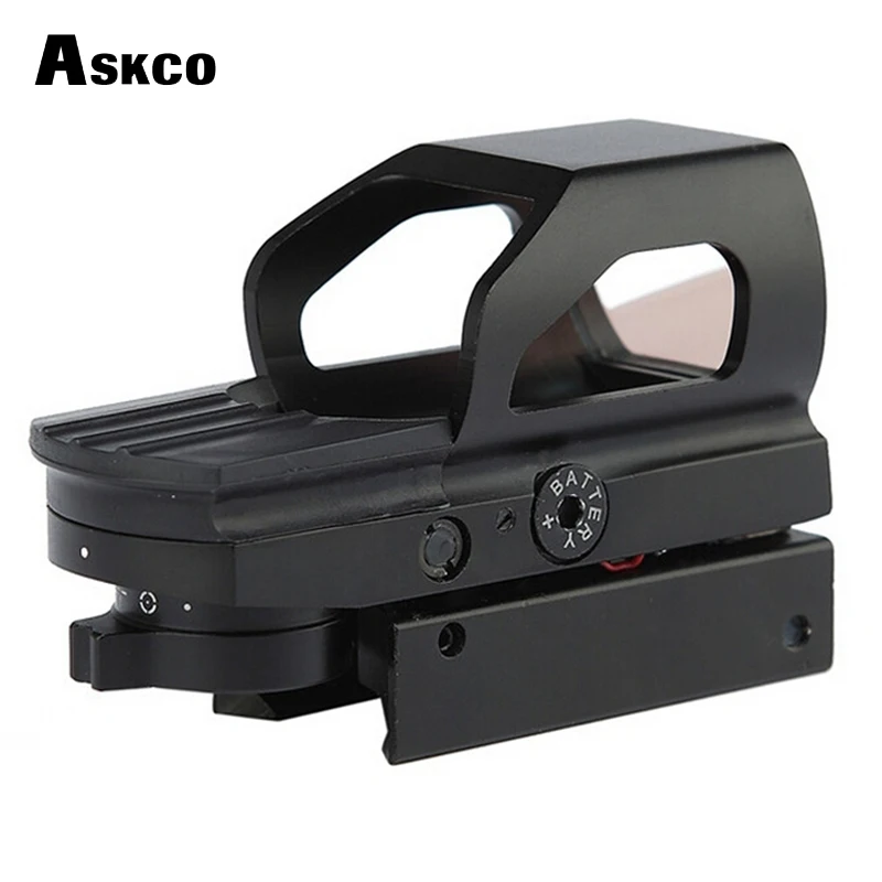 Askco охотничья оптика 1x33 мм 4 различных сетки Красный точка рефлекс Открытый прицел для пистолета страйкбол Вивер 20 мм страйкбол. Пистолет