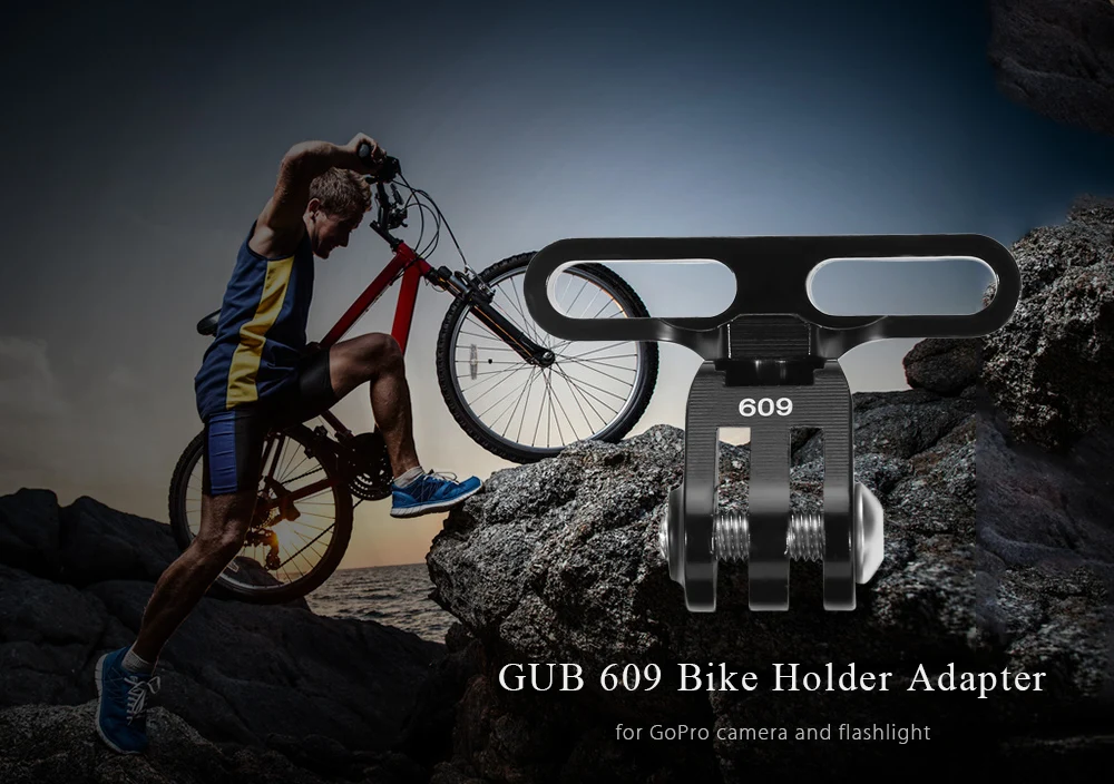 GUB 609 ультра-светильник шоссейный велосипед велосипедный руль крепление держатель для GoPro Chest/HDR Камера стенд Поддержка для езды на велосипеде светильник