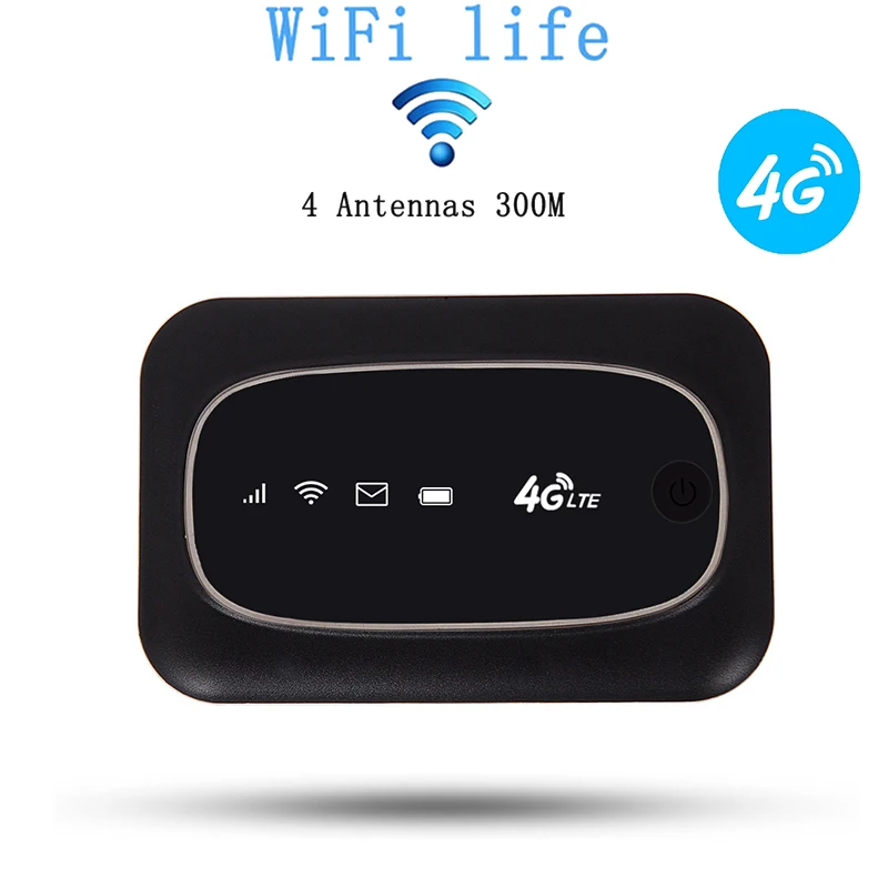 

Portable Hotspot MiFi 4G LET Router Wireless Wifi Mobile Router Qualcomm MDM9207 Chip FDD CAT4 150Mbps With SIM Card Slot
