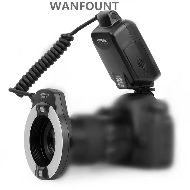 Светодиодная лампа для видеосъемки YongNuo YN-14EX YN14EX ttl кольцо со вспышкой дял с переходное кольцо Speedlite для Canon DLSR 550D 650D 5Ds 5Dsr 760D 5D 750D 6D