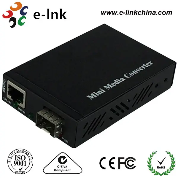 

Mini 10/100/1000Base-TX to 1000BASE SFP Media Converter