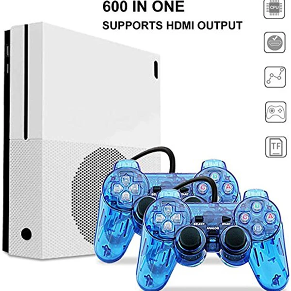 HFES نظام الترفيه ، الرجعية لعبة وحدة 600 الألعاب الكلاسيكية مع 2 قطعة المقود ل CP1 ، CP2 ، NEOGEO ، الممرات ، GBA ، MD ، SFC