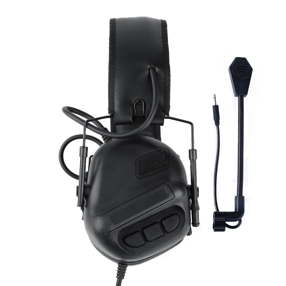 Fone de Ouvido Fone de Ouvido com Cancelamento de Ruído Fone de Ouvido de Redução para a Aviação Padrão Militar Caça Tático Airsoft com Cancelamento de Ruído Redução para a Aviação Walkie Talkie 10 Padrão Militar caça Tático Airsoft Fone De