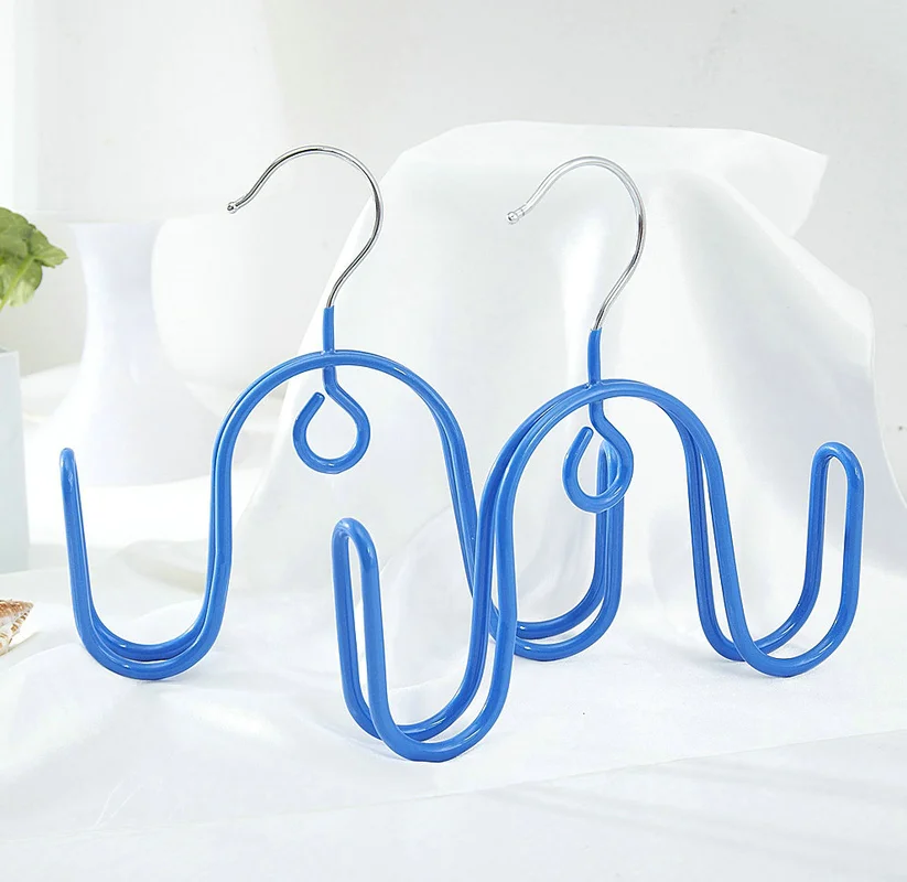 2pcs Home Multifunction Shoe Rack Double Hook Shoe Hanger Stainless