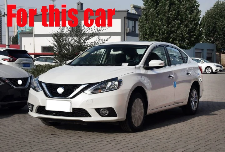 Хромированная накладка на задний бампер из АБС пластика для Nissan Sentra 2016 2017|rear bumper