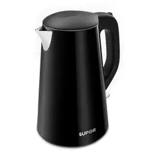 Внешняя Пластиковая двухслойная изоляция из нержавеющей стали, защищающий от ожогов Электрический чайник с температурой 1,7л