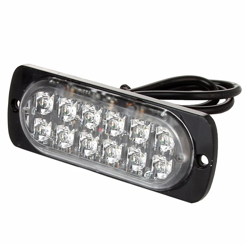 12v/24v грузовик фура поезд Ван Led Янтарная вспышка гриль противотуманная фара Строб