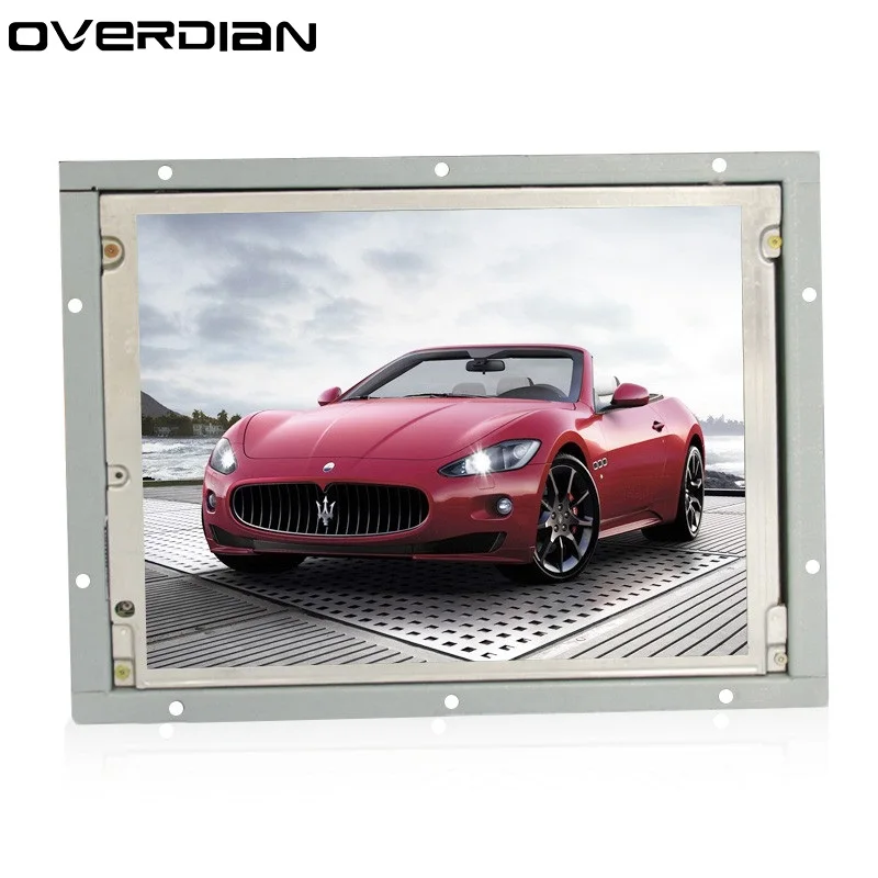 8,4 дюймов/8," резистивный сенсорный промышленный монитор VGA/DVI/USB ...