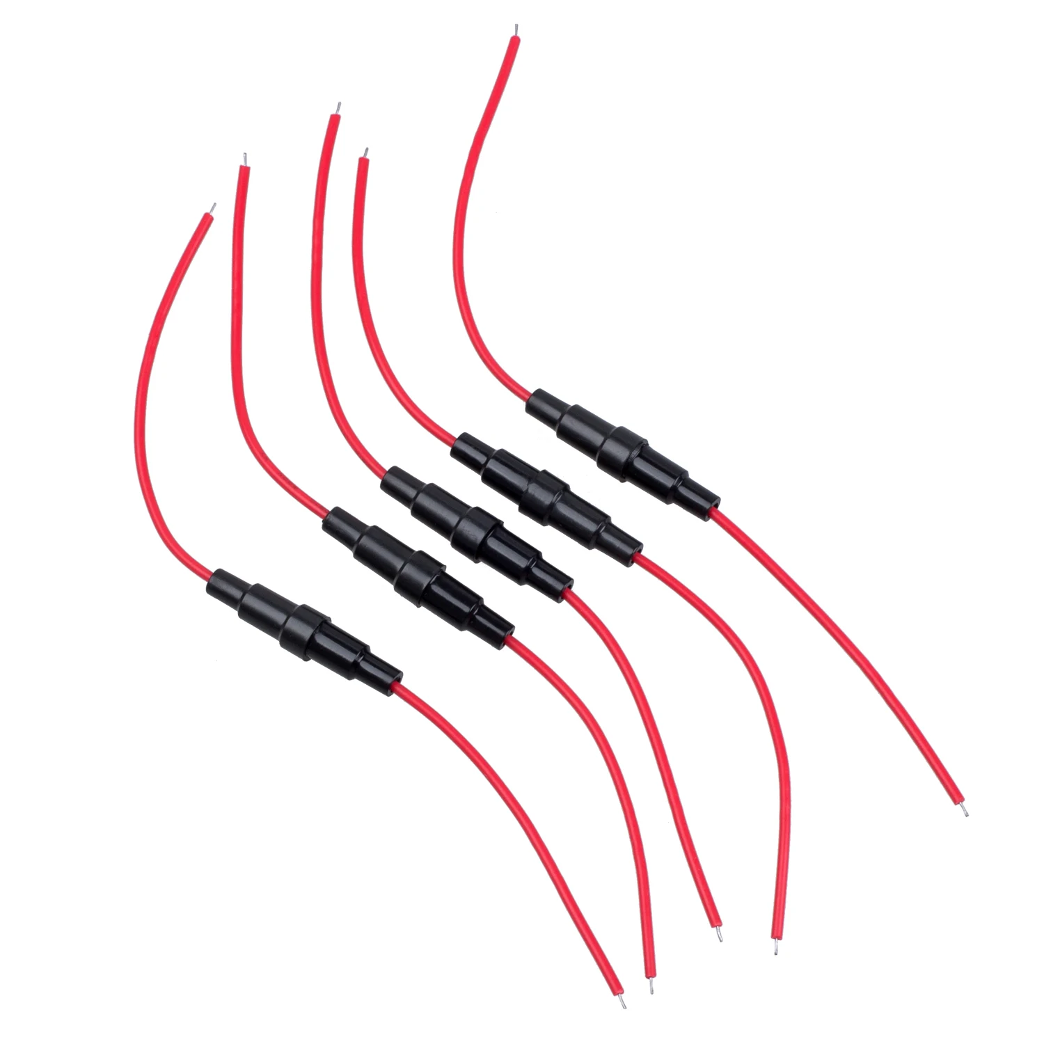 

SODIAL(R) 5 Pcs Screw Type 22 AWG Wire 5 x 20mm Inline Fuse Holder