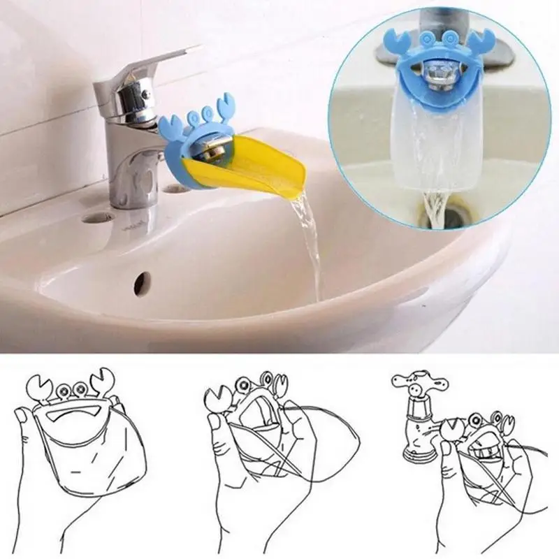 Hot New Bathroom Faucet Extender Cartoon Baby Hand-washing Device Children's Guide Sink Faucet Extension Bathroom Accessories Hot New Bathroom Faucet Extender Cartoon Baby Hand-washing Device Children's Guide Sink Faucet Extension Bathroom Accessories
