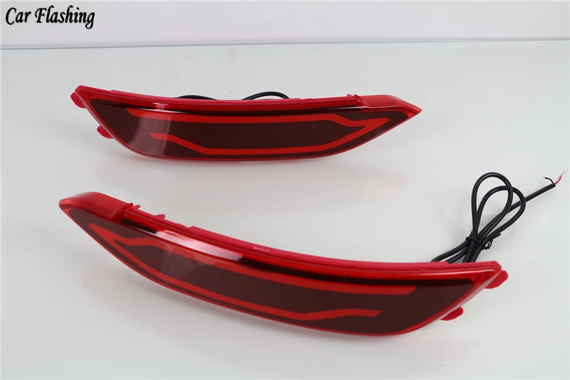 2pcs for hyundai tucson Car LED Reflector Lamp Rear Fog Lamp Rear Bumper Light Brake Accessories Light