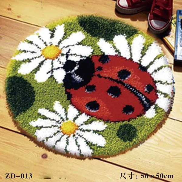 

ZD013 Ground Mat Cushion Latch Hook Kit Embroidery DIY Craft Cross Stitch Needlework Embroidery Counted Cross-Stitching Kit Set