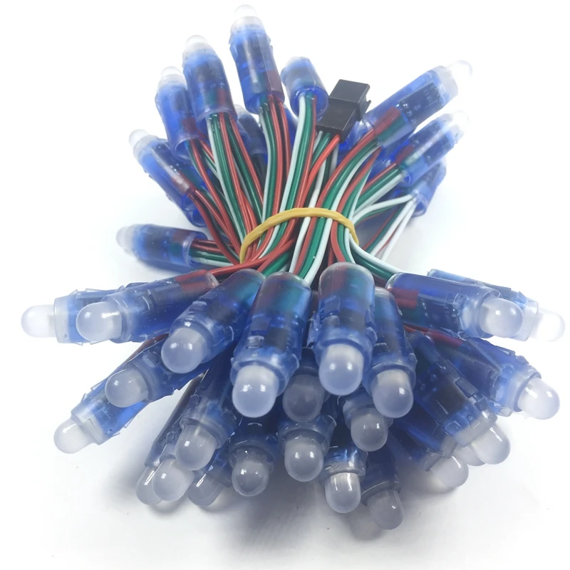 5 v 12mm привело ws2811 pixel Модуль 50node/строка Digital rgb полный цвет водонепроницаемый ip68 led строка для буквы знак - изображение