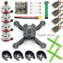 JMT X180 DIY Racing Drone Quadcopter Combo Frame w/ EMAX RS2306 2750KV 2400KV Brushless Motor + BLHeli-s 30A / 4in1 20A 12A ESC