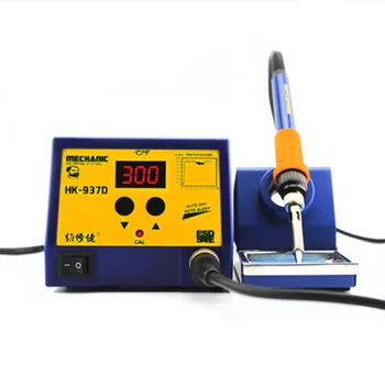 

Intelligent Temperature Control 60W Anti-static Soldering Station HK-937D Welding Station Digital Display British Standard Plug