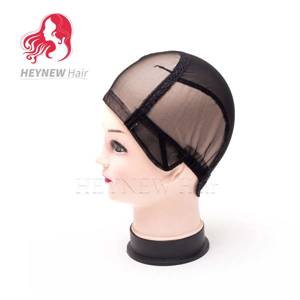

Wig making tools 3pcs/lot full lace wig caps for making wigs balck color glueless wig caps with adjustable straps weave cap