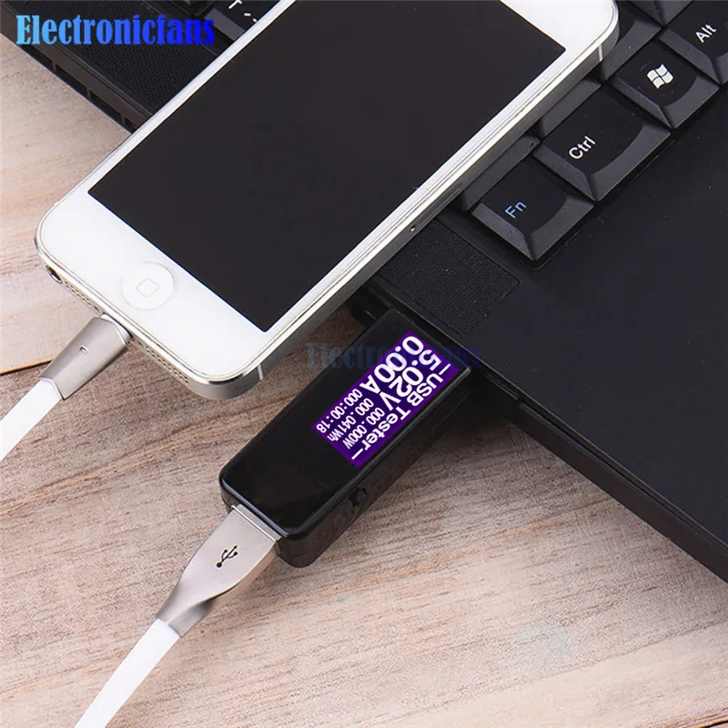 

7 in 1 Digital USB Voltmeter Tester DC amp Volt Ammeter Detector Power Bank Charger Indicator amperimetro Current Voltage Meter