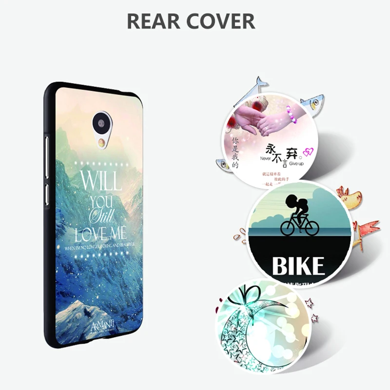 Meizu Mx6 Case Original Cover for Meizu Mx6 Case bag Cover Skin Wolf Fish Skull mx6 Fundas 100% BiNFUL 2