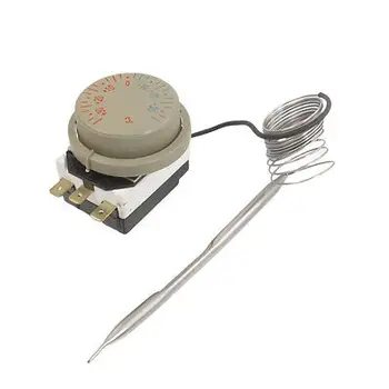 

AC 250V 16A 3 Pin -30-30C Temperature Thermostat Switch Sensor w 63" Capillary