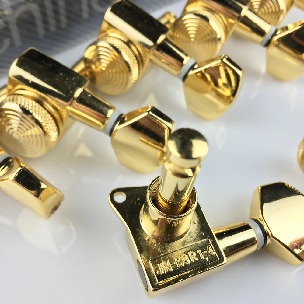 Online Neue Gold Gitarre Locking Tuners Elektrische Gitarre Mechaniken Mechaniken JN 07SP Schloss Tuning Pegs (Mit verpackung)