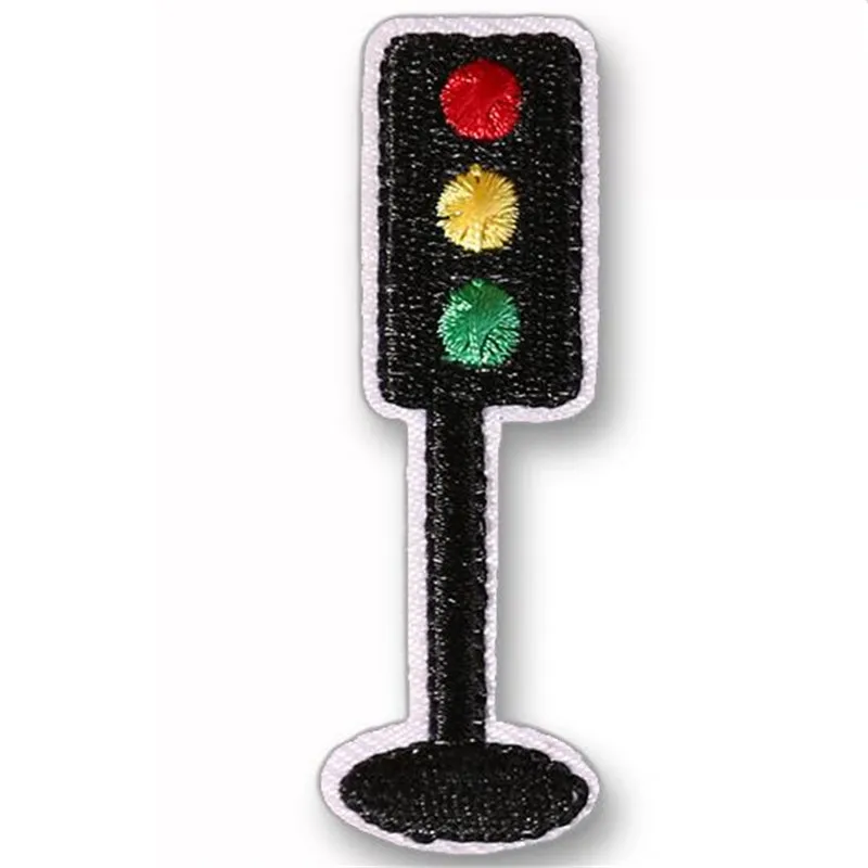 

Clothing girls diy embroidery cartoon Traffic lights iron on patch deal with it biker patches for clothes Christmas stickers