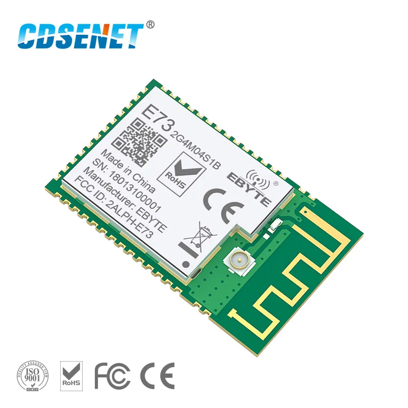 NRF52832 2,4 ГГц приемопередатчик беспроводной модуль рф cdsenet E73-2G4M04S1B SMD 2,4 ГГц Ble 5,0 приемник передатчик Bluetooth модуль