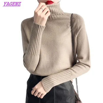 

Spring Autumn Boss Sweater Women Hedging Loose Long sleeves Warm Knitted Sweaters Elegant Ladies Winter Wild Bottom Sweater 612