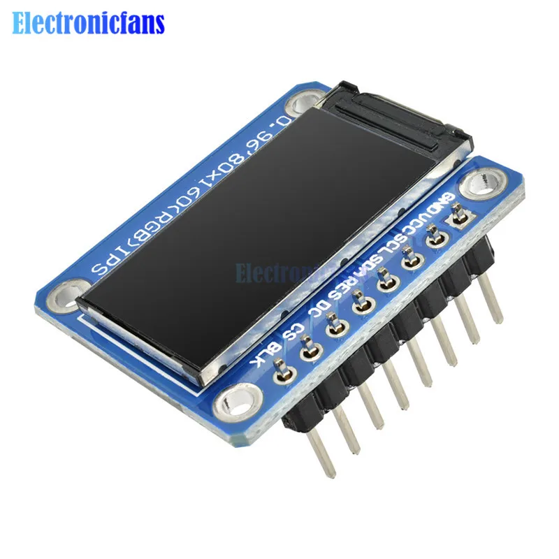 Полноцветный ЖК дисплей IPS 0 96 дюйма 80X160 SPI HD 65K модуль ST7735 Привод IC 80*160 3 В интерфейс