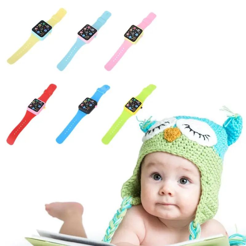 Детские 3D умные часы с сенсорным экраном, музыкальная обучающая машина, Игрушки для раннего образования, игрушки для малышей, игрушки для новорожденных N21_F
