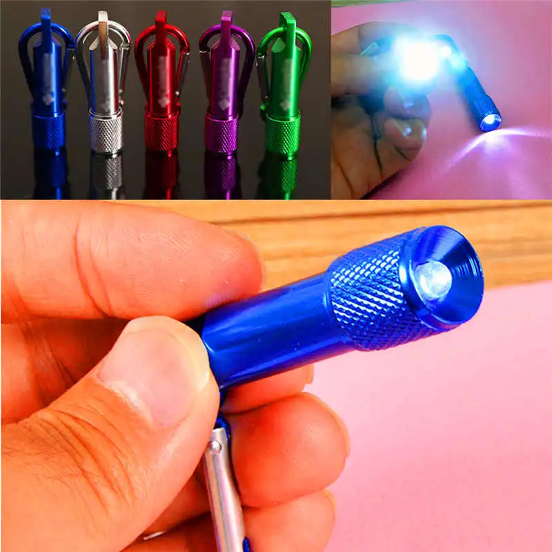Bright Mini LED Camping Flashlight Torch Keyring Portable KeyChain powerful led flashlight lanterna led bike fanatic #4S14 (4)