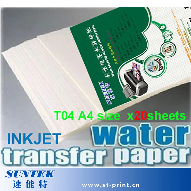 A4 Transparent Water based Ink jet Water Transfer Paper,Decal Paper
