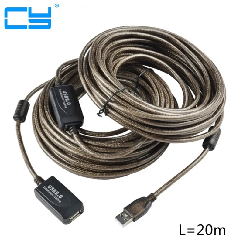 1 м/3 м/20 м/15 м/10 м/5 м Активный ретранслятор USB2.0 Папа мама удлинитель кабеля кабель