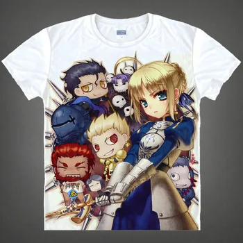 

Fate stay night T-shirt kawaii Japanese Anime t-shirt Handmade Manga Shirt Cute Cartoon saber Cosplay shirt 37172409778 tee 687
